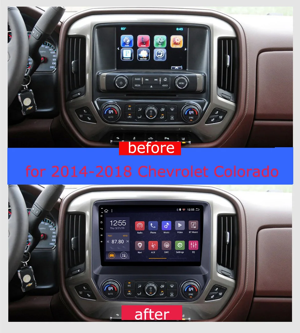 Sale 2G RAM 32G ROM 10.1 inch Android 8.1 GPS Navigation Radio for 2014-2018 Chevrolet Colorado 3