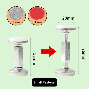 

Adjustable Furniture Fixed Bracket Stainless Steel Alloy Wall Bed Stabilizer Self-adhesive Door Anti-shake Hardware Stopper