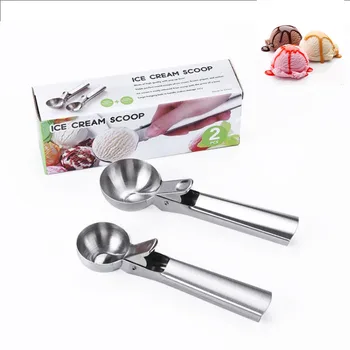 

Stainless Steel Ice Cream Scoop Ice Ball Maker DIY Yogurt Meat Balls Freezer Fruit Ice Cream Maker Tools Kitchen Accessories
