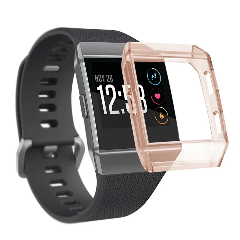 40 мм чехол для часов для Fitbit Ionic Smart Watch пылезащитный устойчивый к царапинам Tansparent водонепроницаемый ТПУ Защитный корпус