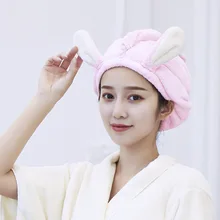 Производители сумка из полиэстра и нейлона кораллового бархата сверхпрочная бибулированная Милая шапочка для душа для взрослых водопоглощающие волосы