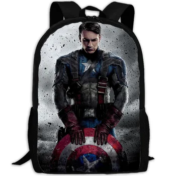 

Captain America Backpack Marvel Captain America student printing 17 inches fashion backpack