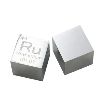 

6-sided Brushed Finishing Double-sided Engraved Ruthenium Scandium Lutetium Iridium Rhenium Cube Periodic Elements Cube