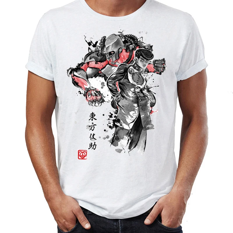 

Men's T Shirt Jojo's Bizarre Adventure Higashikata Josuke Awesome Artwork Printed Tee