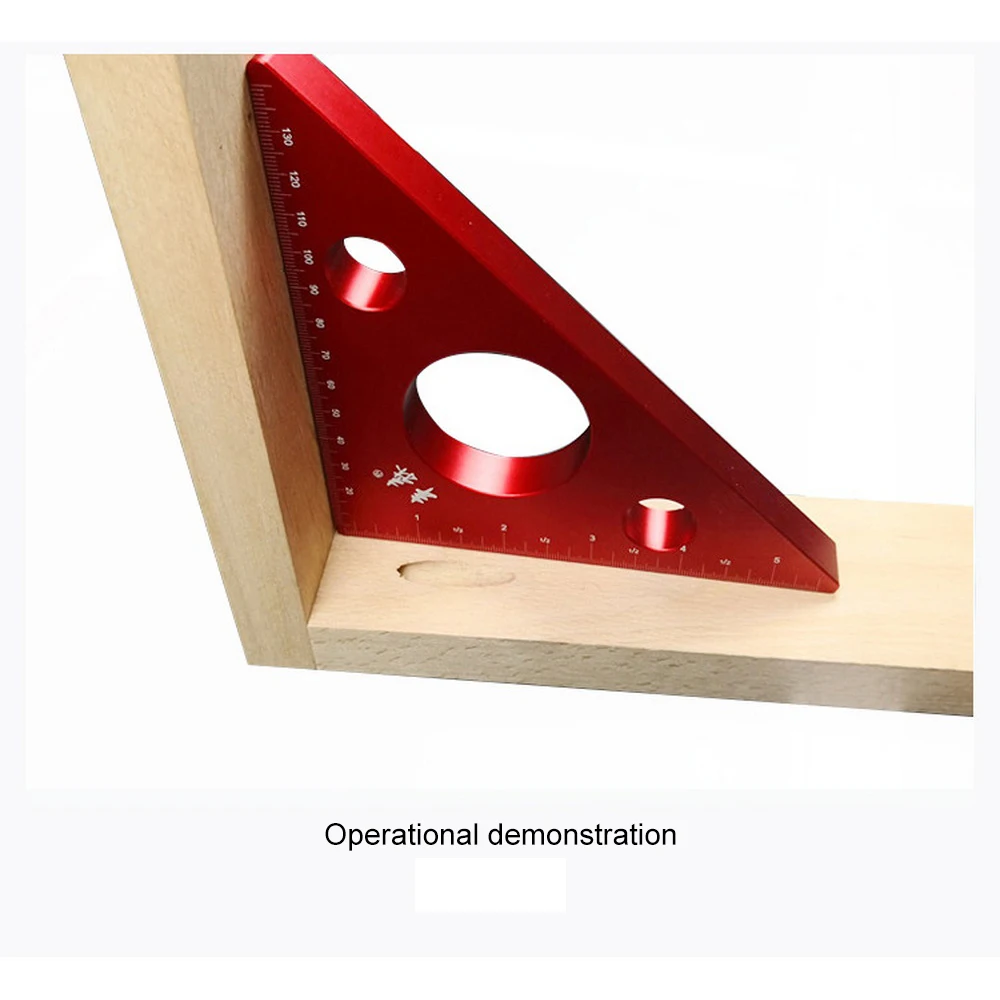 Алюминиевый сплав прямоугольная линейка мини карманный квадратный DIY Столярный треугольник линейка высота измерительный прибор Деревообрабатывающие инструменты