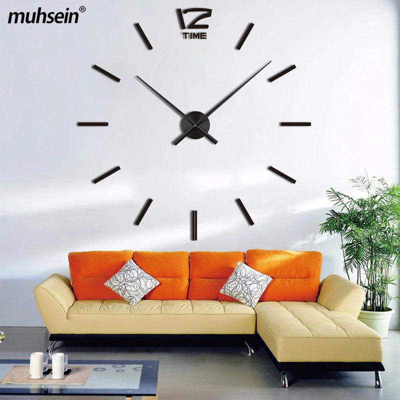 pegatinas de espejo acrílico Muhsein-Reloj de pared para decoración 