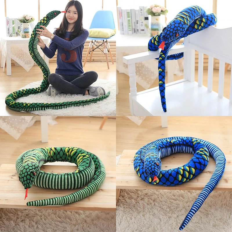 

280cm simulation cobra and python snake plush toy soft plush 12 Zodiac toys children funny gifts children party toys