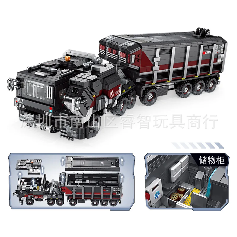 

Pan luo si 628001 Collection Series Earth Carrier Vehicle Children'S Educational Assembled Building Blocks Hot Sales Hot Selling