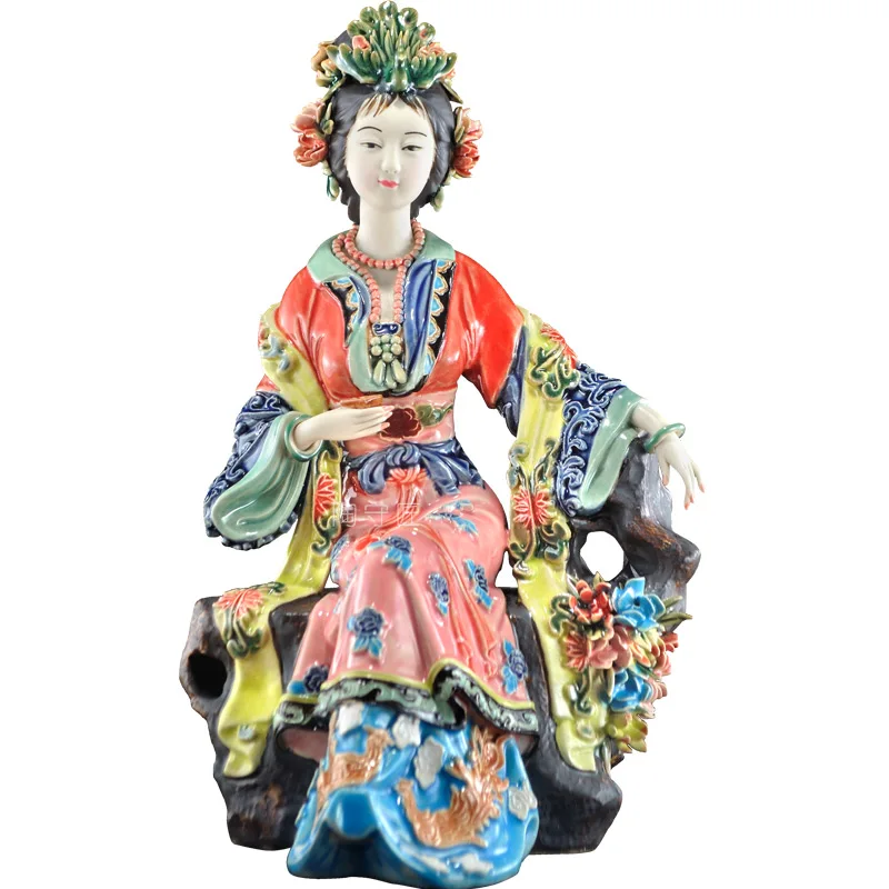 

Chinese Style Ceramic Ornaments, Four Beauties, Yang Guifei, Porch, Living Room Decorations