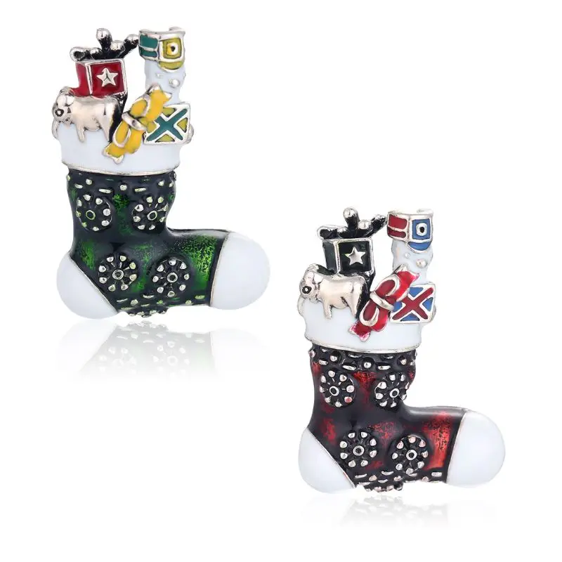 Christmas Brooch Cute Boots Shape Corsage Alloy Theme Wedding Dress Pins | Украшения и аксессуары