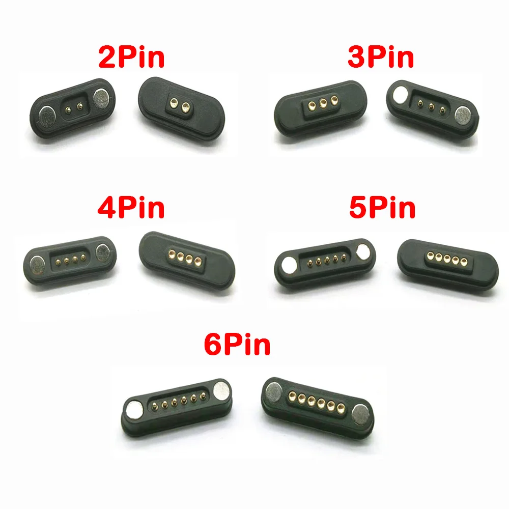 Магнитный разъем 2 3 4 5 6 полюсов Pogopin мужской женский А подпружиненный Pogo Pin
