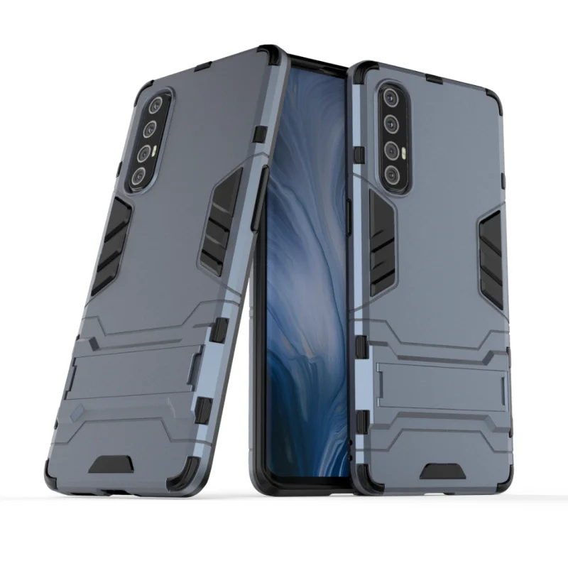 

For OPPO Reno 3 Pro Case For OPPO Reno 3 Pro Armor Phone Case Silicone +Plastic Hard Back Cover Funda For OPPO Reno 3 Pro Capa