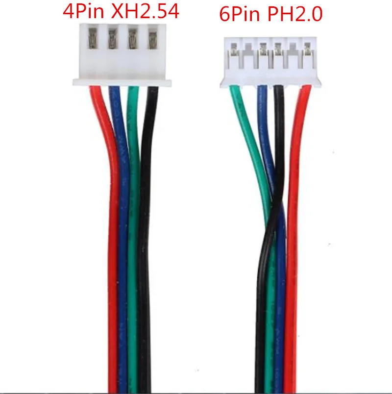 4pin to 6pin XH2.54 3D Printer NEMA 17 Stepper Motor Cable DuPont line For 42 Stepper Motor 4pcs 100cm/200/300cm