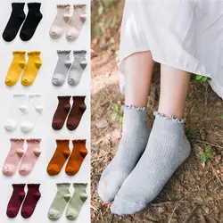 Модные женские носки милые однотонные высокие повседневные теплые Дышащие носки K-BEST