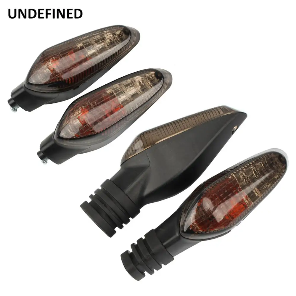 

Dark Smoke Motorcycle Front Rear LED Turn Signal Amber Indicators For Ducati Monster 695 696 796 821 1100/S/EVO 1200 12V 10W