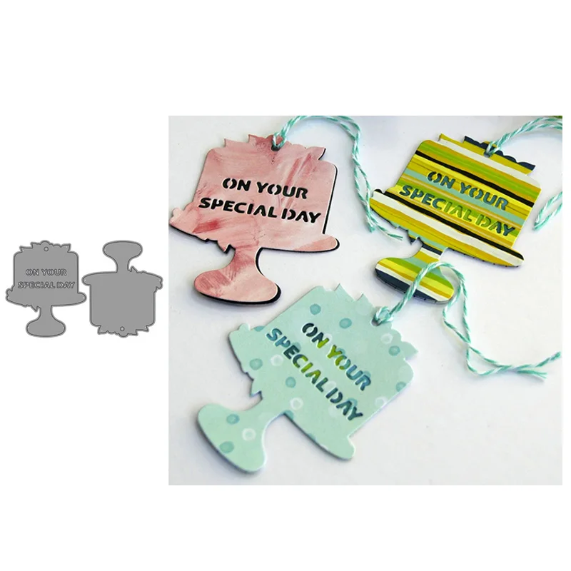 

JC Cake Cup Shape Frame Metal Cutting Dies DIY for Scrapbooking Handmade Paper Card Make Stencil Craft Mold Mould Model Decor