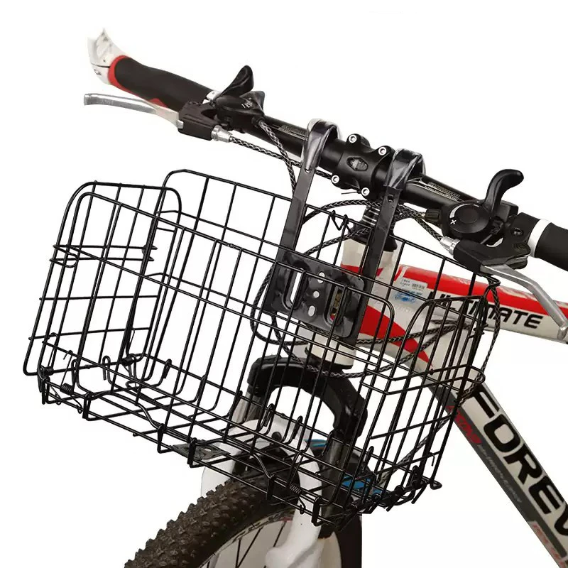 Foldable Bicycle Grocery Basket Bike Collapsible Front Rear Bar Storage Holder 