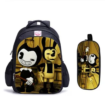 

16 Inch Bendy Backpack Children School Bags Boys Girls 2pcs/Set Daily Travel Backpack Cartoon Mochila School Gifts