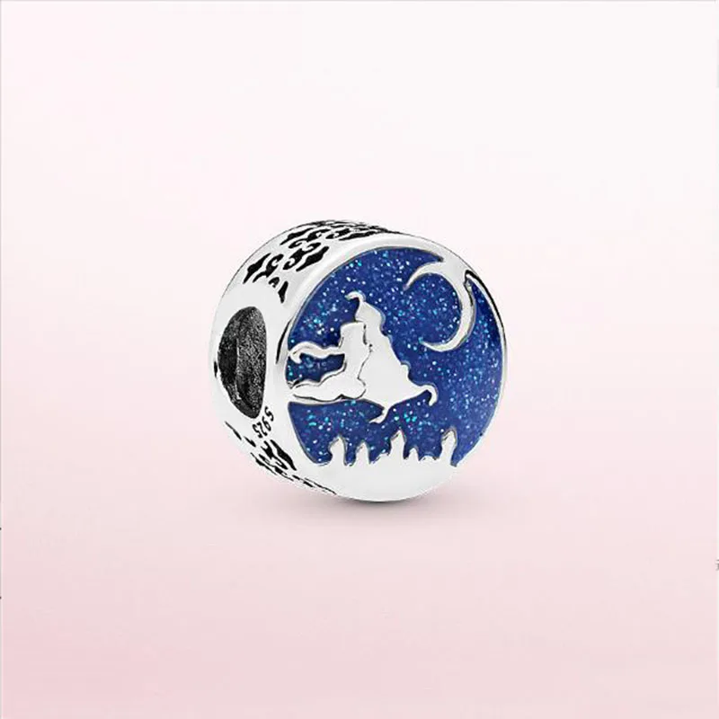 

Authentic 925 Sterling Silver Beads New Aladdin Jasmine Magic Carpet Beads Fit Original Pandora Bracelet For Women Diy Jewelry