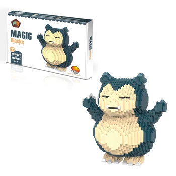 

Micro Snorlax Poke Mini Building Blocks Figure Winnie Diamond Bricks Toys DIY Educational Big Size Building Model For Children