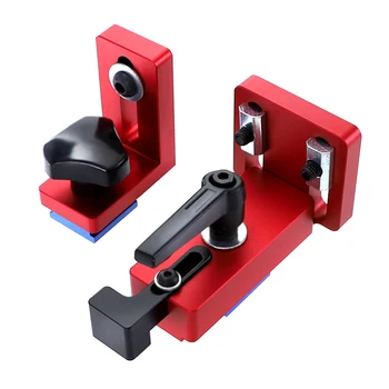 

35/45 T-track slot connector Stop Sliding Miter Gauge Fence Connector Rail Retainer Chute Locator for Milling Woodwork