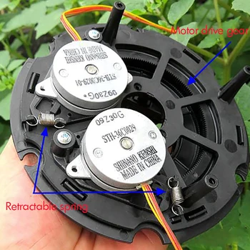 

STH-36C Stepper Motors 0.9 Degree, Dual Motor with High Precision Monitoring Rotary Disc & Gears 4 Wires Stepper Motor 0.5A