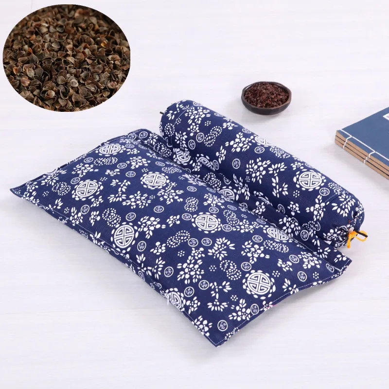 14 Style Chinese Buckwheat Husk Orthopedic Pillow Neck Massage Cervical Pillows For Sleeping Insomnia Bed Pillow 2