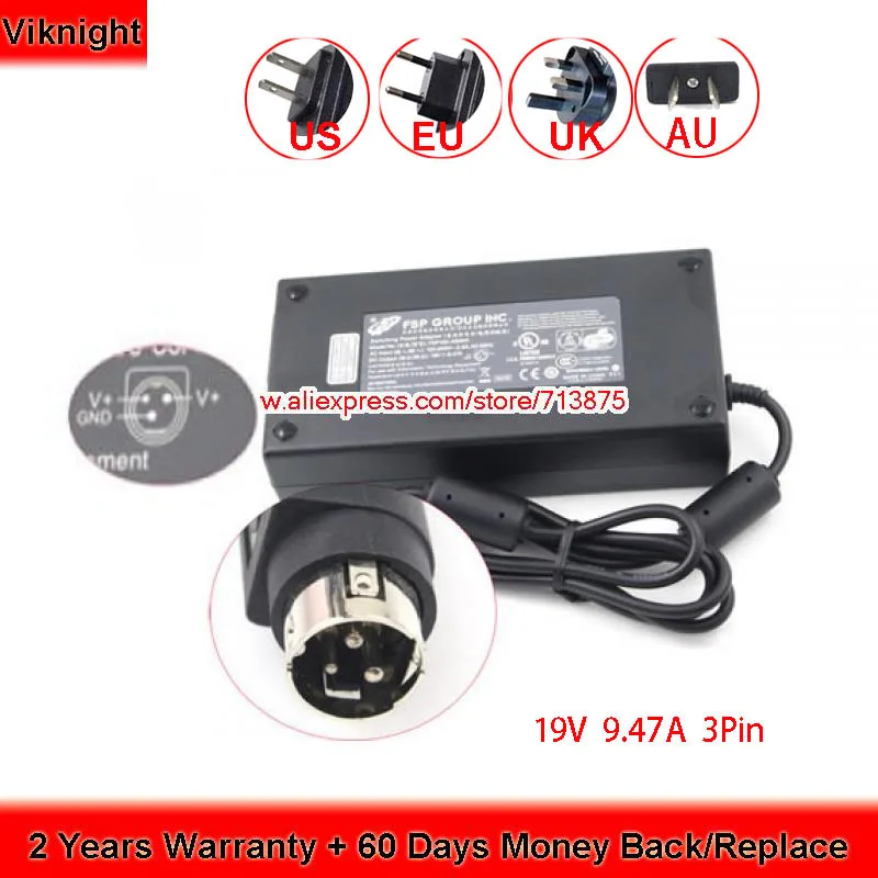 Натуральная FSP 19V 9.47A 3Pin адаптер переменного тока для FSP180 ABAN1 ноутбук Зарядное