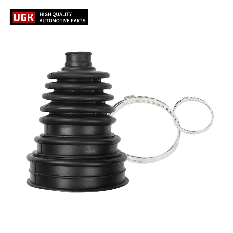 4 Sets Black Silicone Constant Speed CV Dust Cover Kit Universal Ball Round + Clamp 140mm x 86mm High Quality Rubber CV Boot