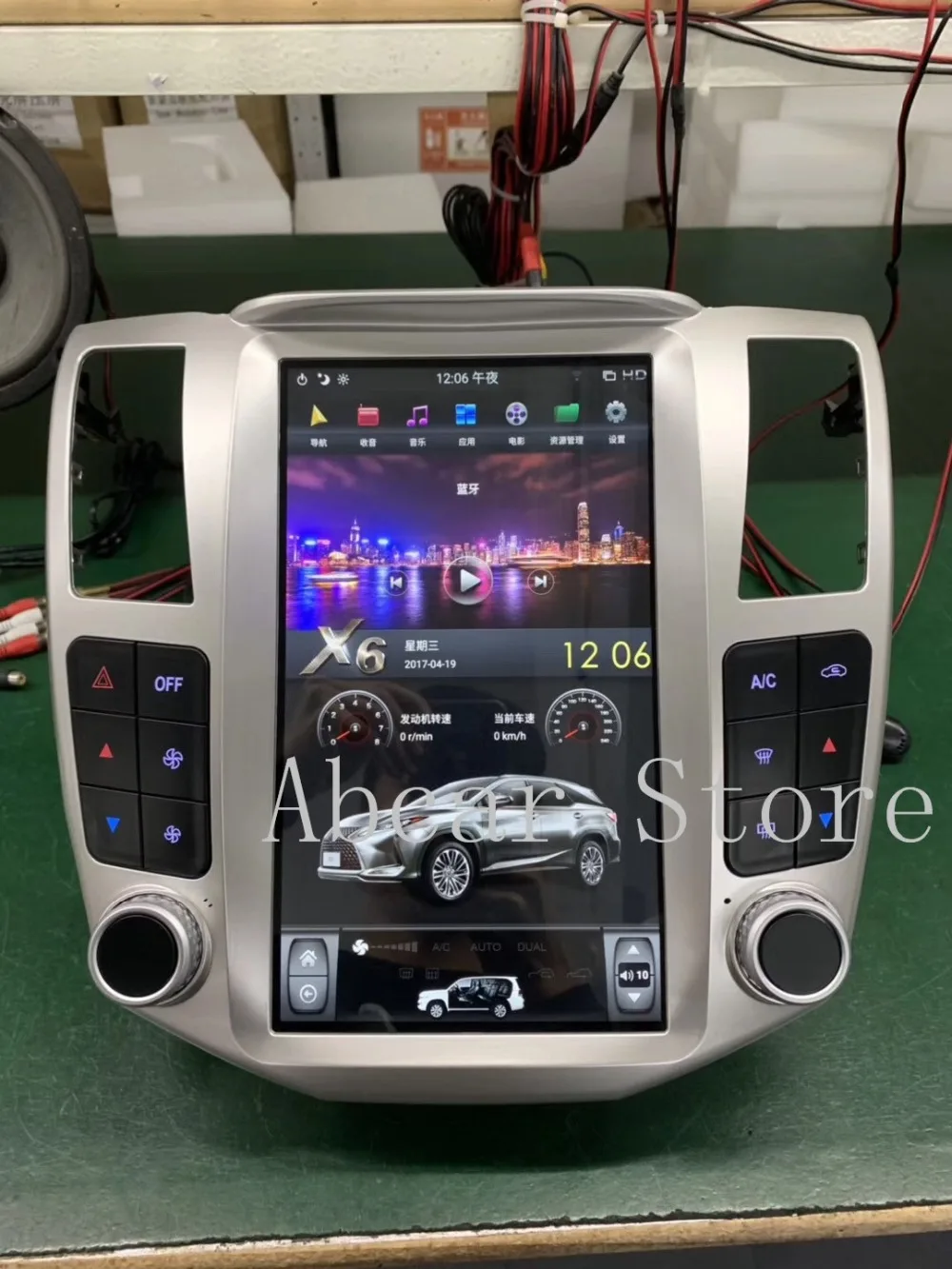 11,8 ''Tesla стиль Android 8,1 автомобильный dvd-плеер gps навигация для LEXUS RX330 RX300 RX350 RX400 2004-стерео Мультимедиа Радио