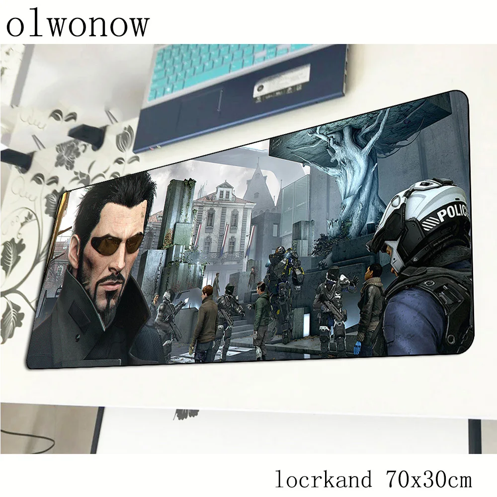 Deus Ex mousepad gamer wrist rest 700x300x3mm gaming mouse pad notebook pc accessories laptop anime padmouse ergonomic mat