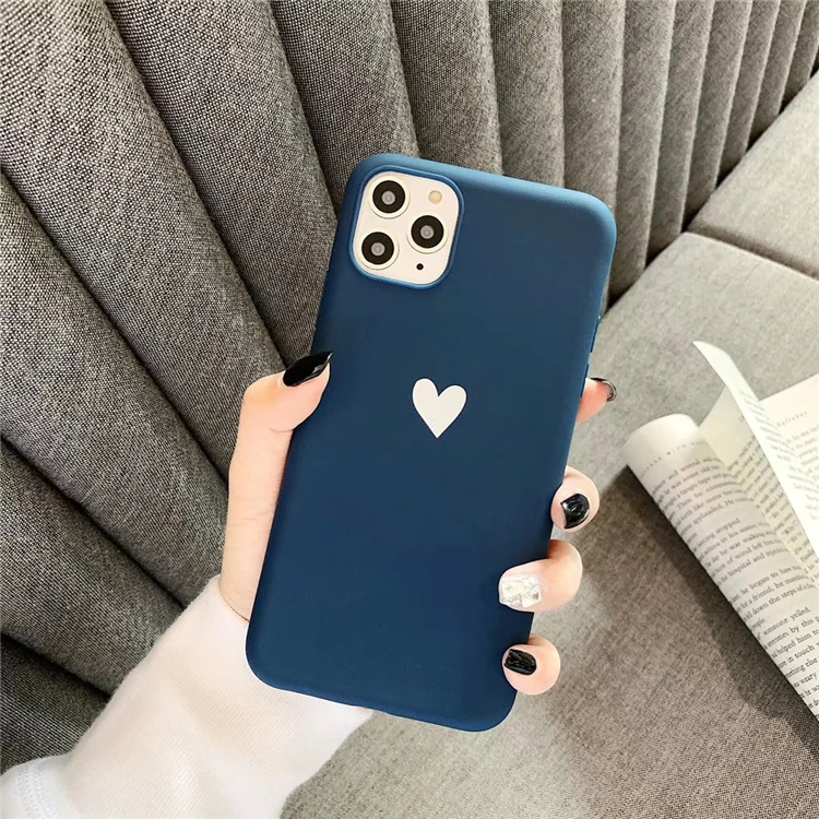 Пары стиль красный любовь сердца чехол s для iphone XR X XS Max 6 7 8 Plus 11 11Pro Max Симпатичные, из мягкого ТПУ Простой Модный чехол для телефона