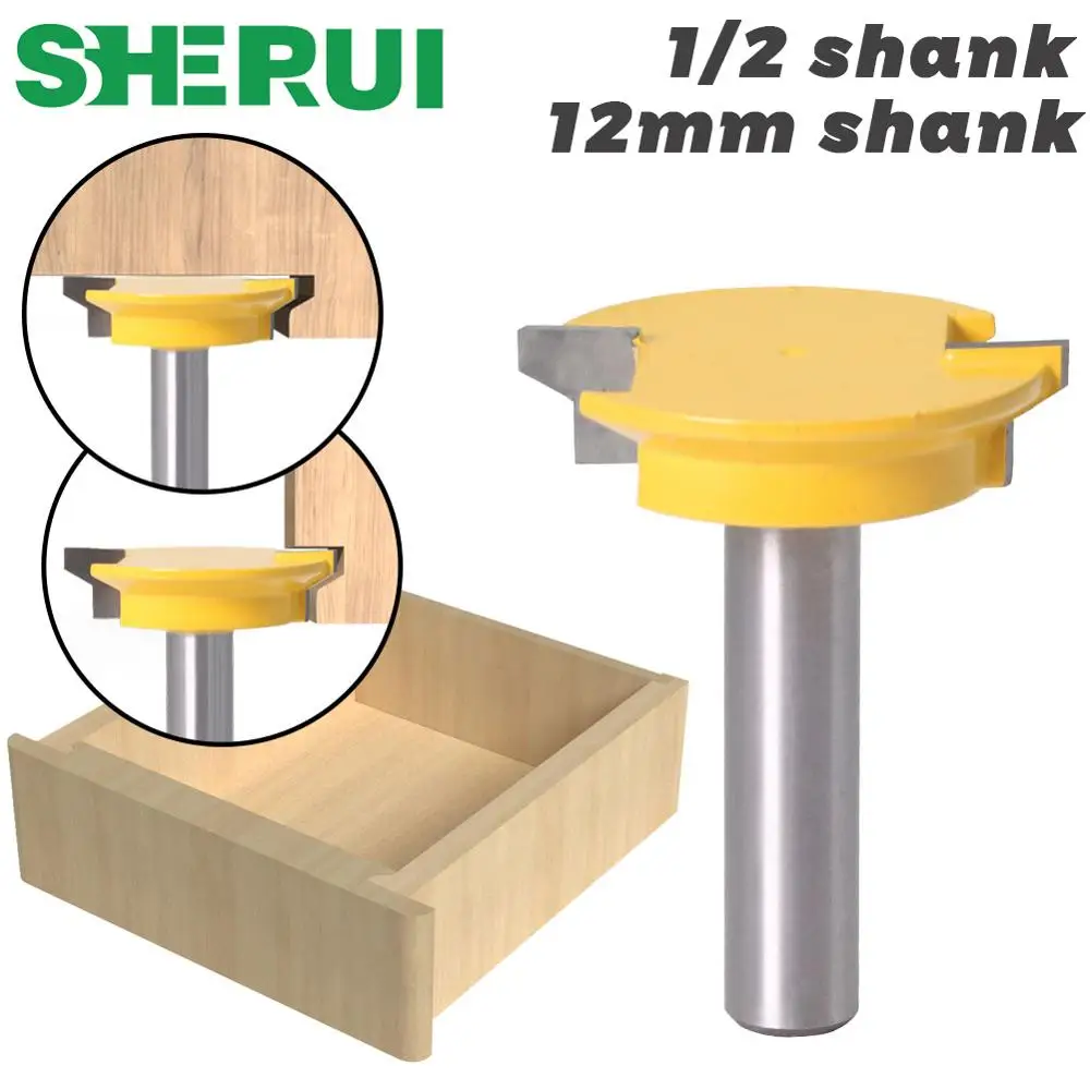 Sherui Drawer Front Joint Router Bit - Reversible - 1/2