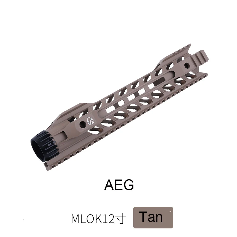 1" 14" бесплатный поплавок Keymod M-lok страйкбол гель бластер Handguard Пикатинни для охоты тактический прицел крепление - Цвет: 12 in M-Lok Tan AEG