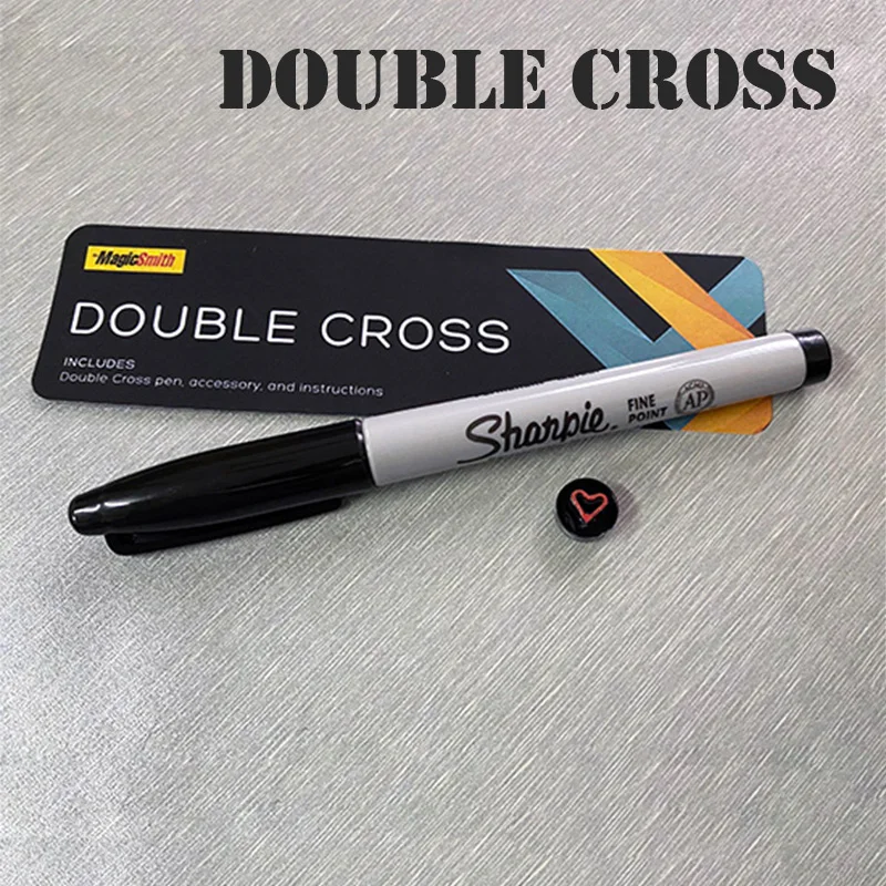 Ceny Z podwójnymi paskami skrzyżowanymi na plecach Mark Southworth (1 X Stamper + 1 Stamper serca) magiczne sztuczki magik bliska iluzje sztuczka mentalizm Magia