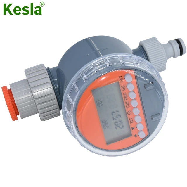 KESLA Ball Valve Automatic Electronic Watering Timer Drip Irrigation LCD Irrigator Controller System for Garden Yard Greenhouse 2