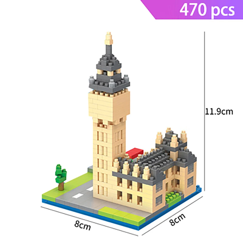 World Landmarks Micro Bricks Collection: Iconic Architecture Building Kits