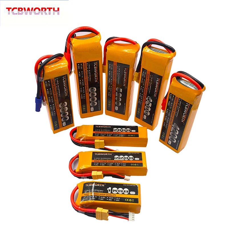 Литий-полимерный аккумулятор 3S RC 11 1 В 1500 1800 2200 3300 3500 4200 5200 6000 мАч литиевые батареи