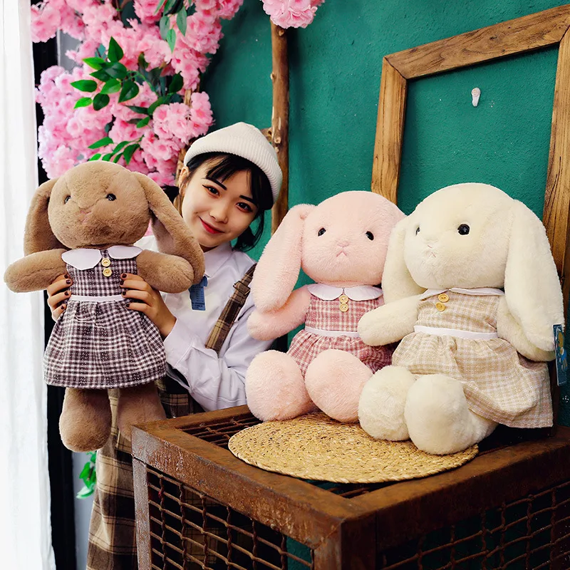 

Customizable Big Rabbit Plush Toy Bunny Doll Cute GIRL'S Heart Doll