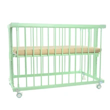 Новое поступление, детская кровать из алюминиевого сплава с матрасом, детская кроватка может быть соединена с взрослой кроваткой, 4 запираемых колеса детская кроватка