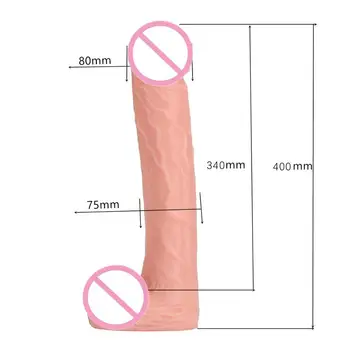 Thierry 41*8CM Super Huge flesh Dildos Thick Giant Realistic Dildo Anal Butt with Suction Cup Big Soft Penis Sex Toy For Women 5