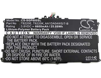 

Cameron Sino AA1DA04WS/7-B Battery for Samsung SM-P600 SM-P601 Galaxy Note 10.1 SM-T520 SM-T525 Galaxy TabPRO 10.1 6600mAh
