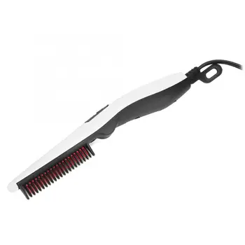 

Shampoo Brush Multi-Functional Heating Beard Styling Comb Men Hair Mustache Stereotyping Comb EU Plug 220V Hair Brush
