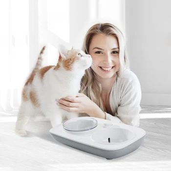 

Cats Dogs Non-slip Automatic Water Dispenser Double Bowls Gravity Water Fountain Water Feeding Dish For Feeders Pet Supplies