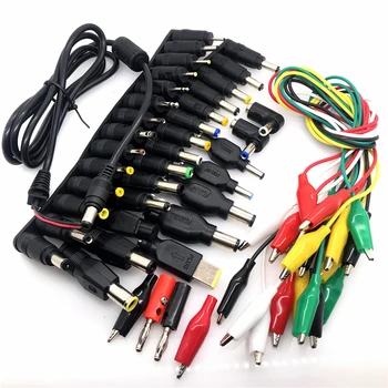 

Universal AC DC Jack Charger Connector Plug for Laptop /Notebook AC DC Power Adapter with Cable 1 Set /38pcs