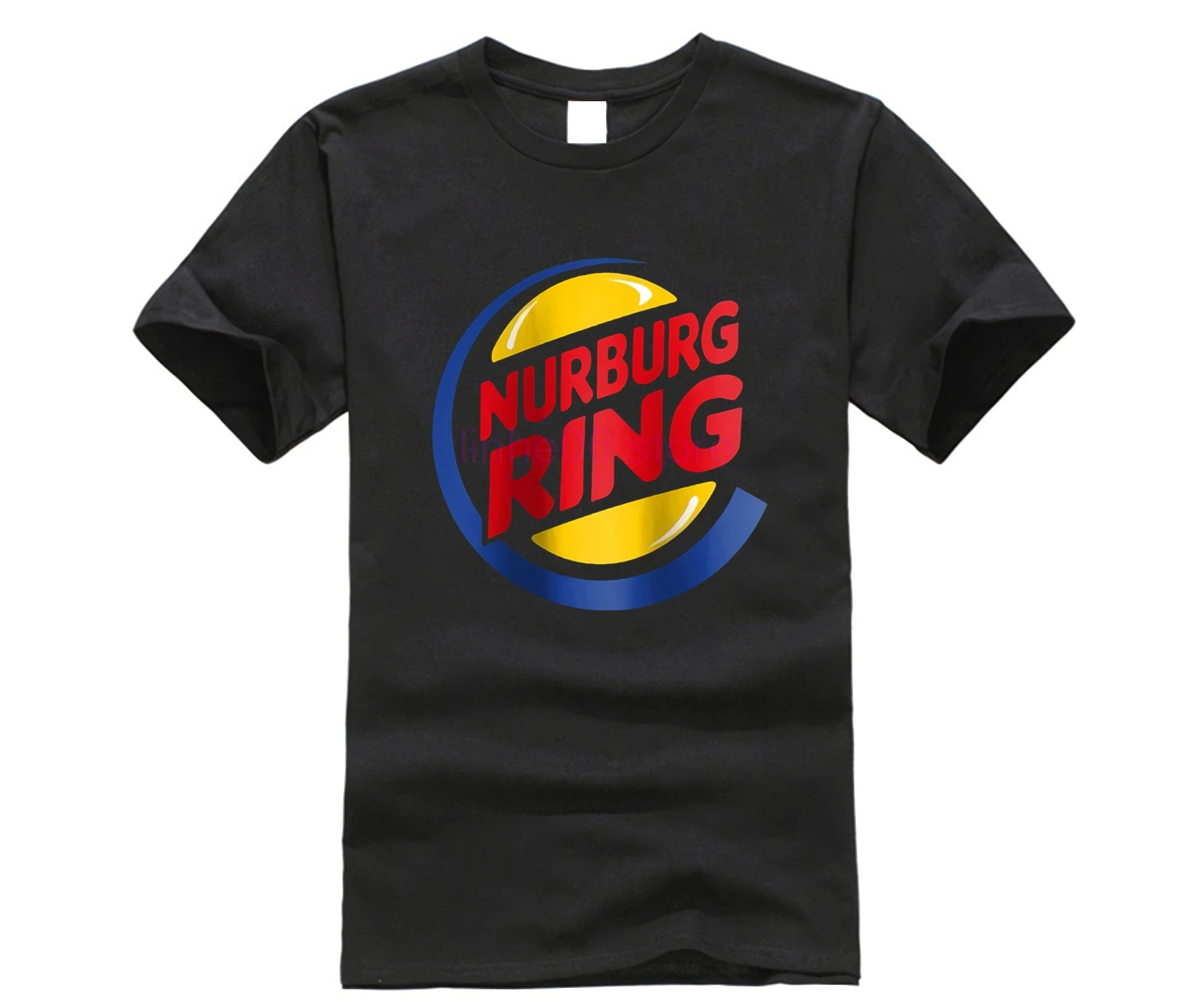 Nurburgring-забавные гамбургер King пародия гонки трек-мужские унисекс футболка s-3xl