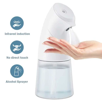 

450mL Automatic Soap Dispenser Spray Type Touchless Soap Dispenser with IR Sensor Hand Sanitizer Waterproof Soap Dispenser