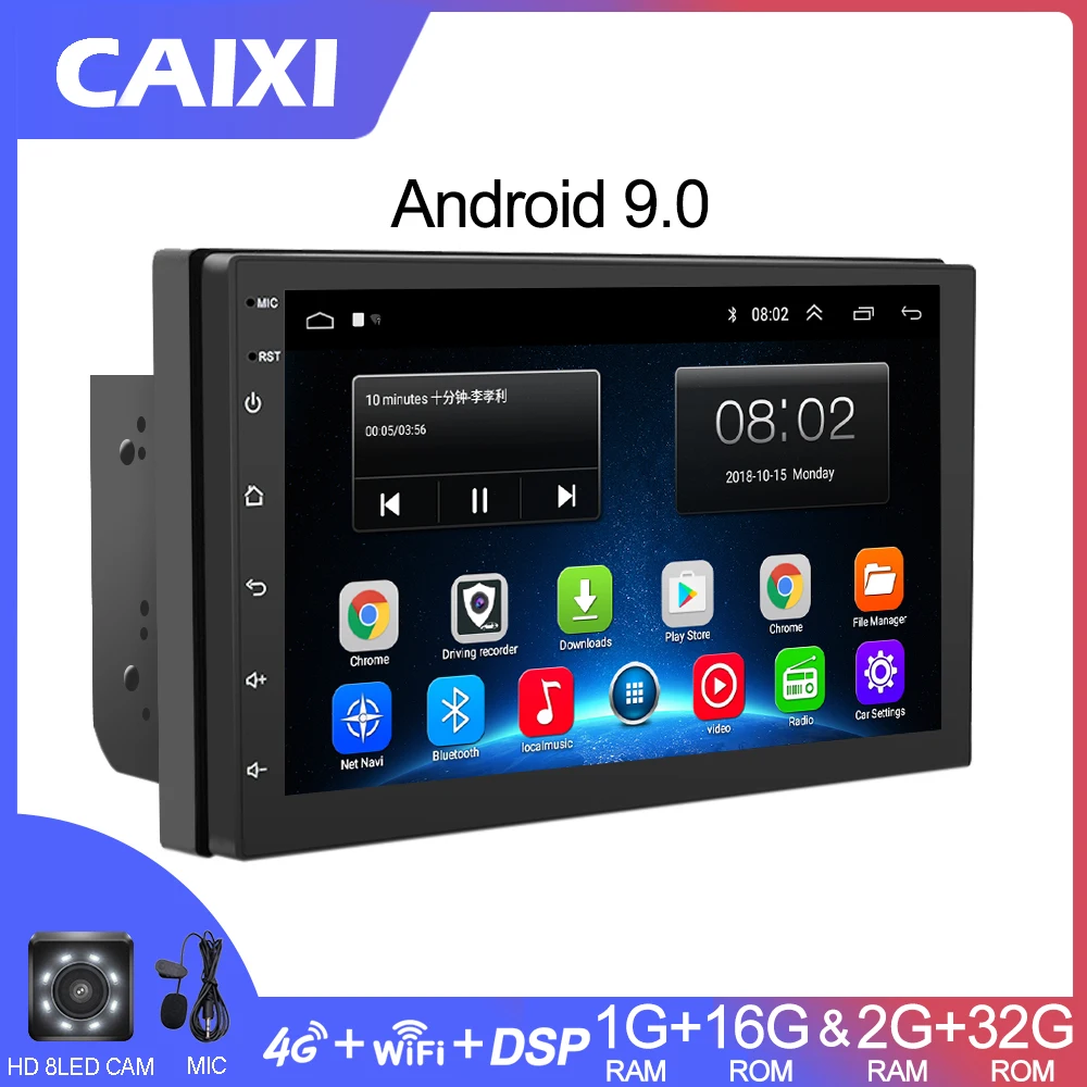 Автомобильный мультимедийный плеер CAIXI RAM2G 2din Android 9 0 радио навигация GPS для Volkswagen