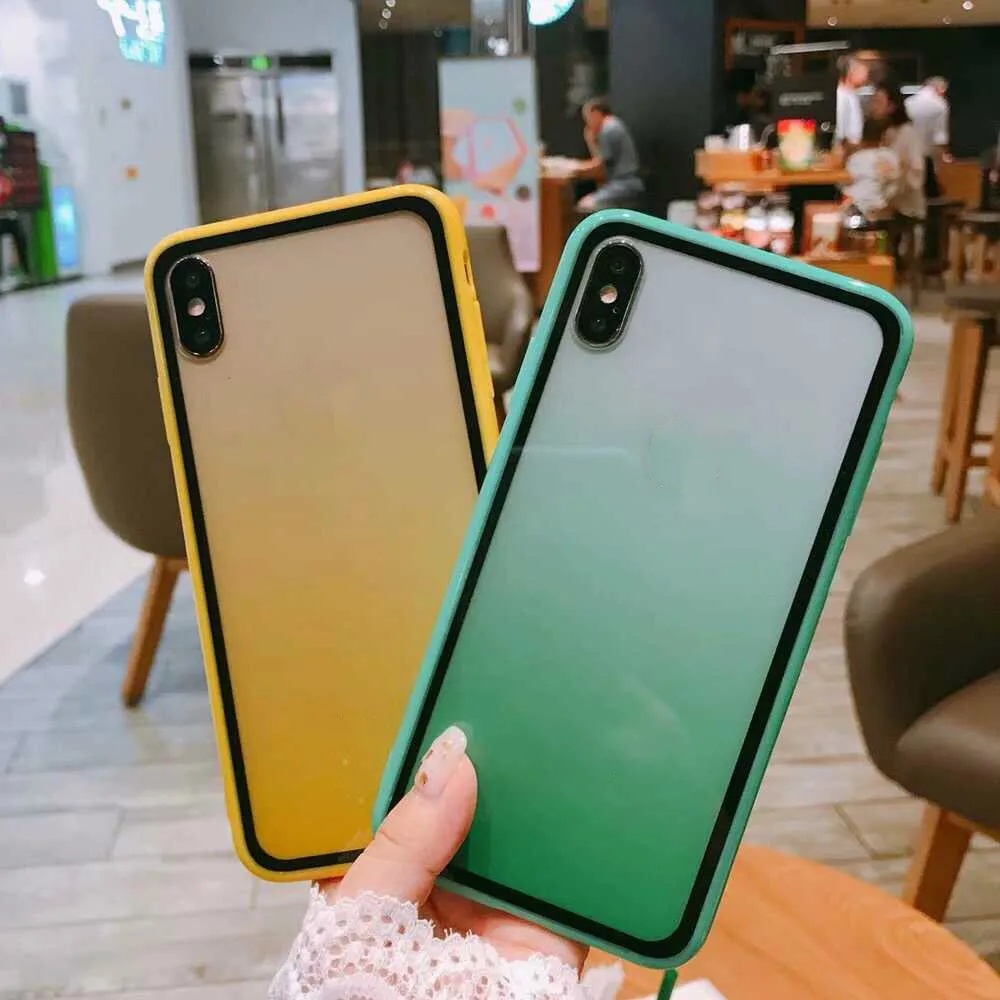 Новинка для iphone 6 7 8 плюс XSmax градиент сотовый телефон в виде ракушки 11 Pro MAX 2 1
