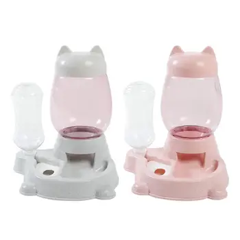 

Pet Cat Dog Bowl Fountain Automatic Food Water Container Feeder Dispenser Drinking Bottle Multiple Colors Pet Products hot Sale